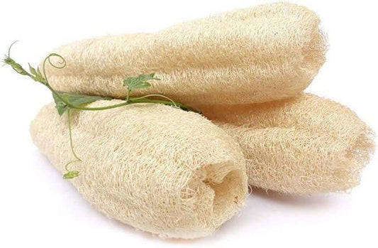 Natural Whole Loofah Dish Sponge (Pack 3) - Multipurpose Dish Sponges - 100% Biodegradable Compostable, Dishwashing Scouring Pad, Zero Waste