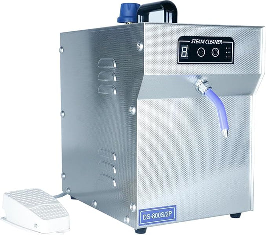 1300W Professional Jewelry Steam Cleaner 2L Stainless-Steel Jewelry Cleaning Machine for Silver & Gold High Pressure Gemstone Cleaning Steaming Machine for Jewelry Stores